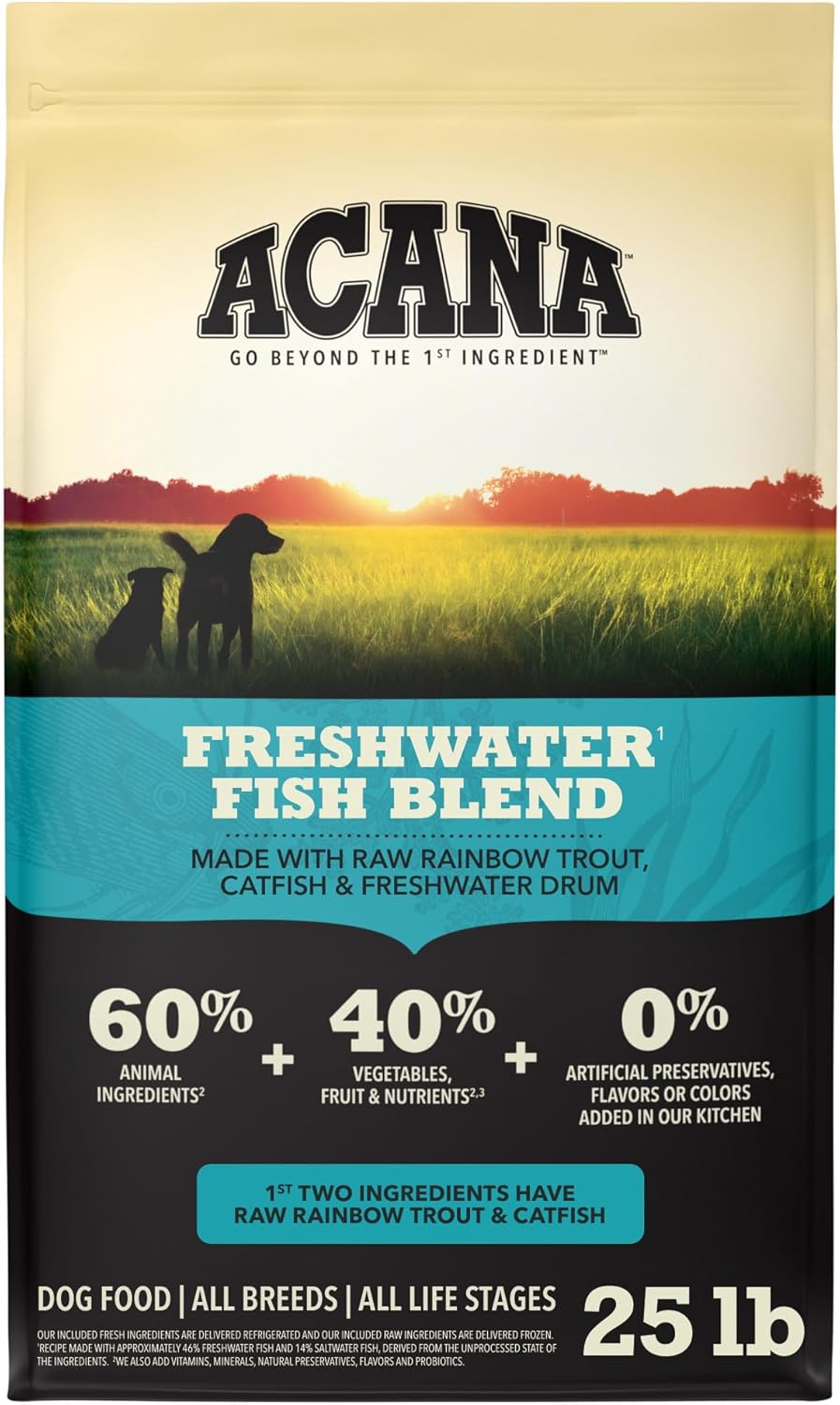 ACANA Grain Free Dry Dog Food Red Meat Recipe 4.5lb. Bag | Freeze Dried, Grain Free, High Protein, Made in the USA, Omega-3 Fatty Acids, Digestive Health, Global Quality Ingredients