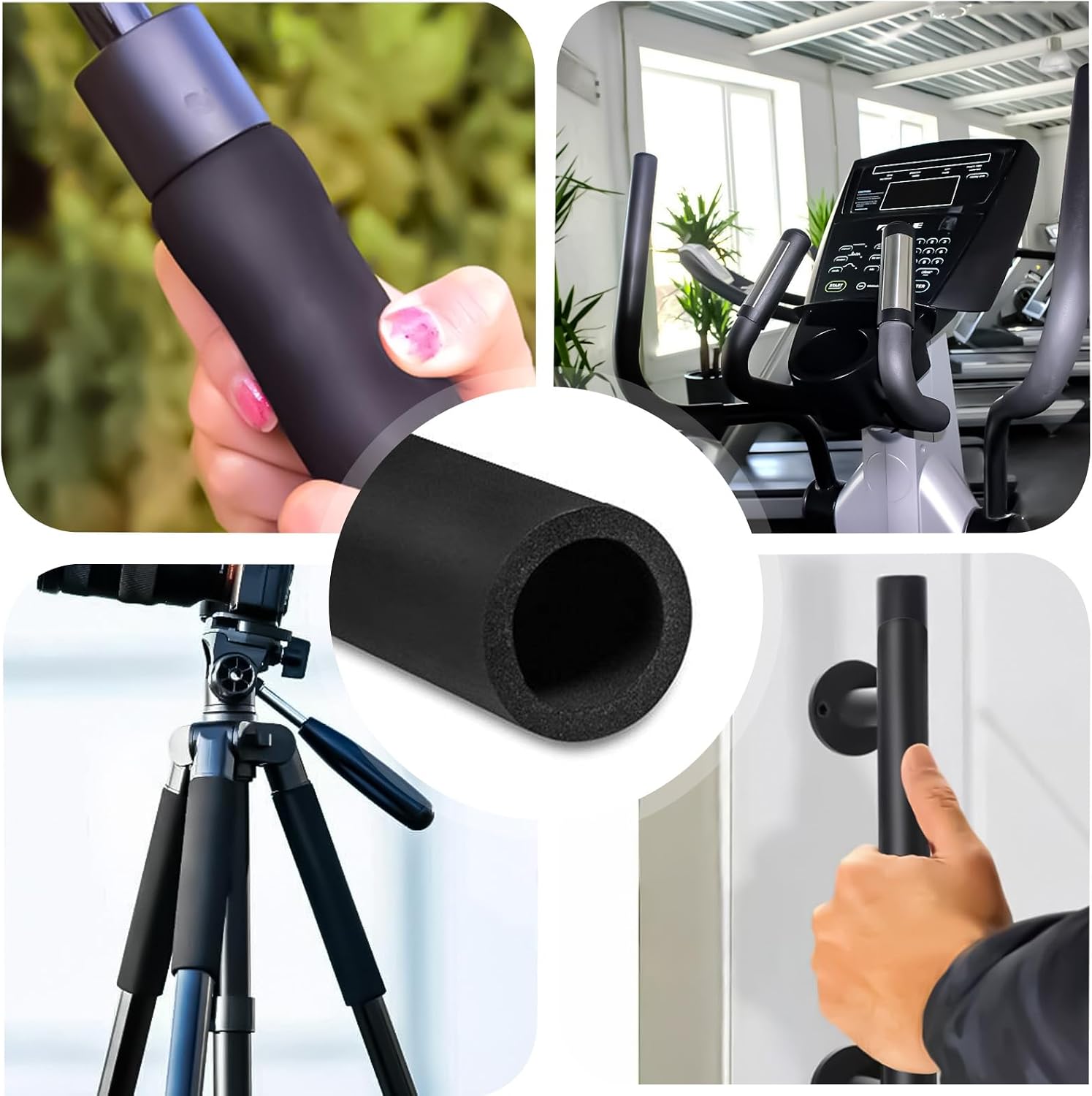 Bicycle Handlebar Grips Cover Racing Bike Sponge Foam Rubber Tube 2pcs | Flexible Cuttable Handlebar Cover Foam Grips Inner Diameter 21mm/0.83inch