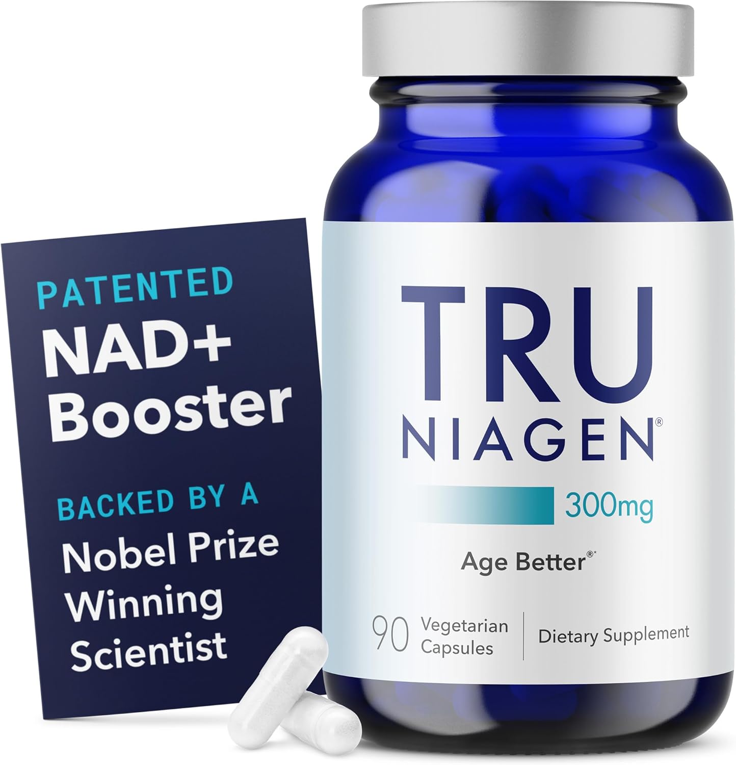 TRU NIAGEN NAD+ Supplement, Nicotinamide Riboside 300mg, 30 Daily Servings