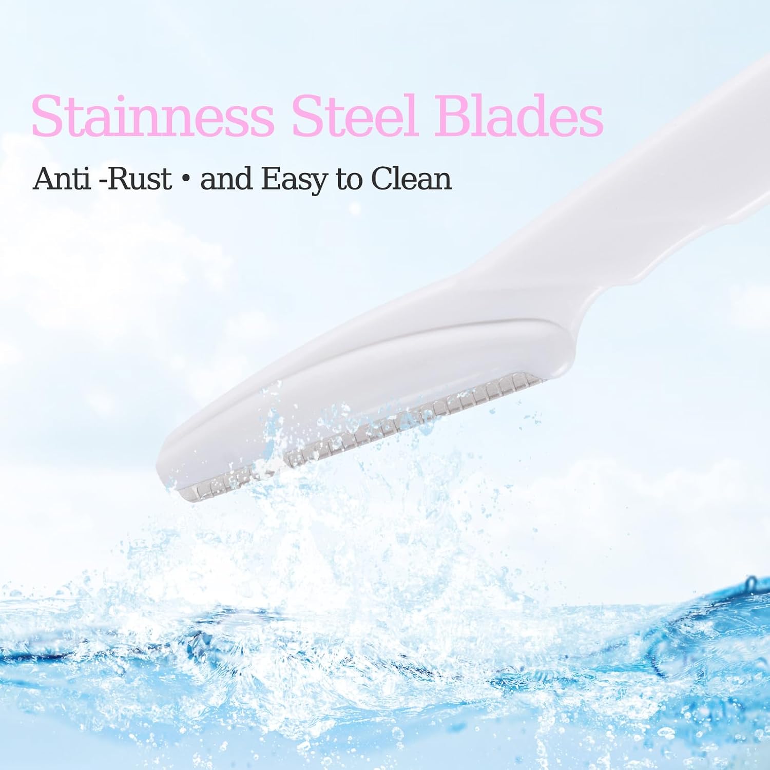 40pcs Dermaplane Razor for Women Face, Stainless Steel Eyebrow Razor
