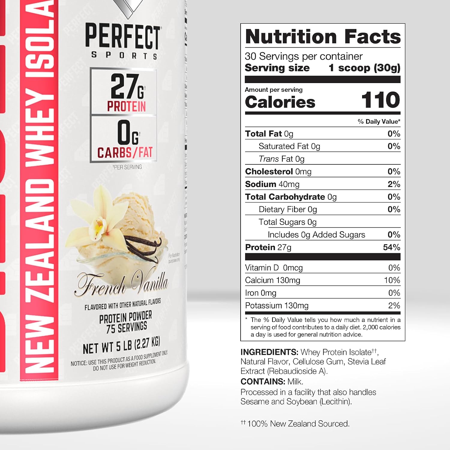 PERFECT SPORTS Diesel Whey Protein Isolate, Milk Chocolate, 2 lb