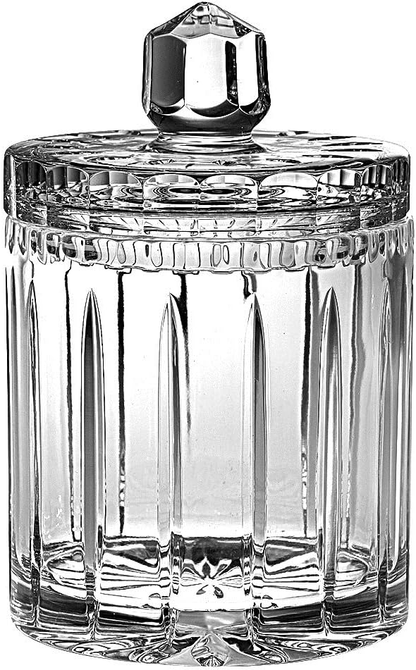 Barski Handmade and Handcut Crystal Cookie Jar/Candy Box, 7"H, 1/2 Litre, 17 oz, Made in Europe