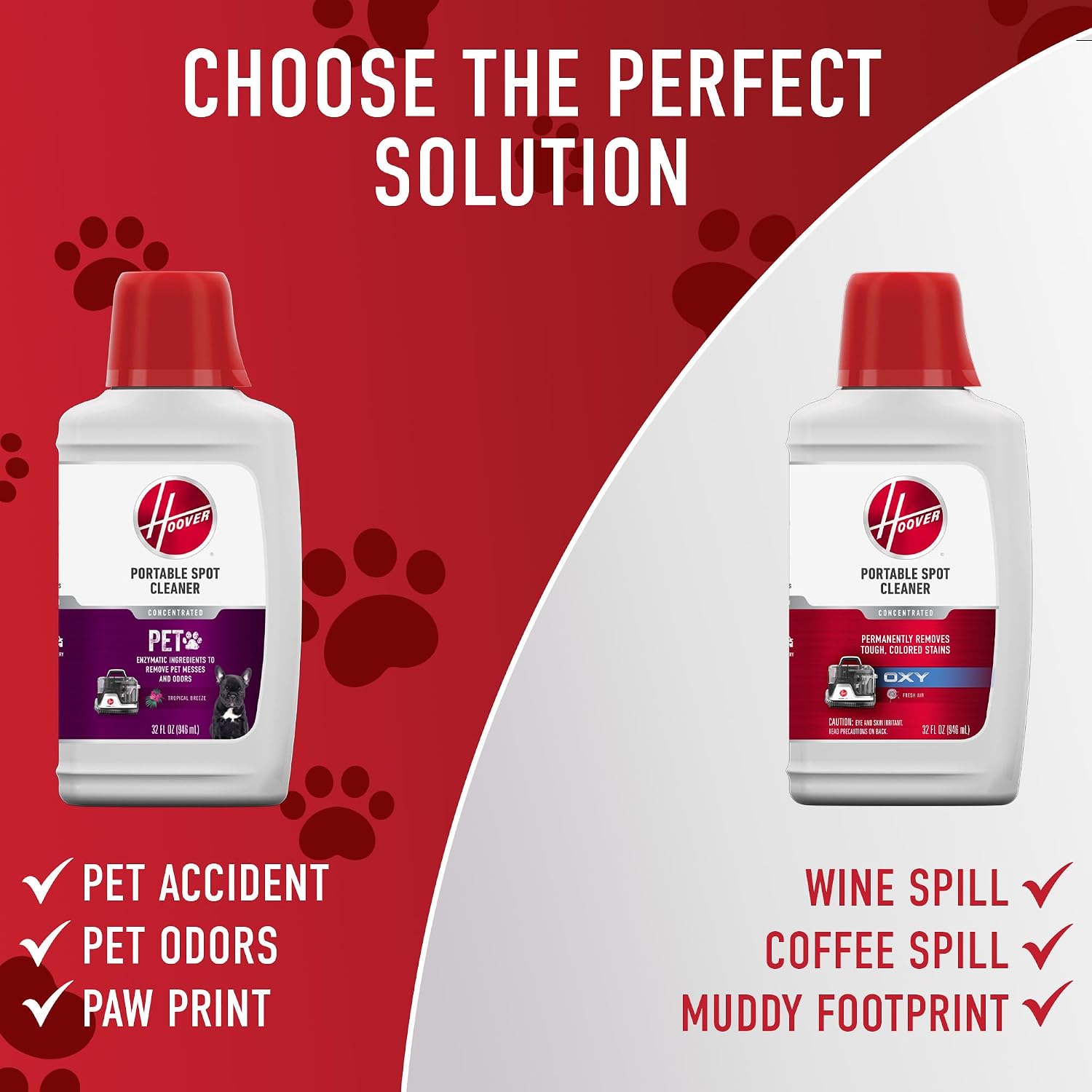 Hoover Spotless Portable Carpet + Upholstery Spot Cleaner Machine, Lightweight Shampooer Machine, Pet Stain Remover, Car and Auto Detailer