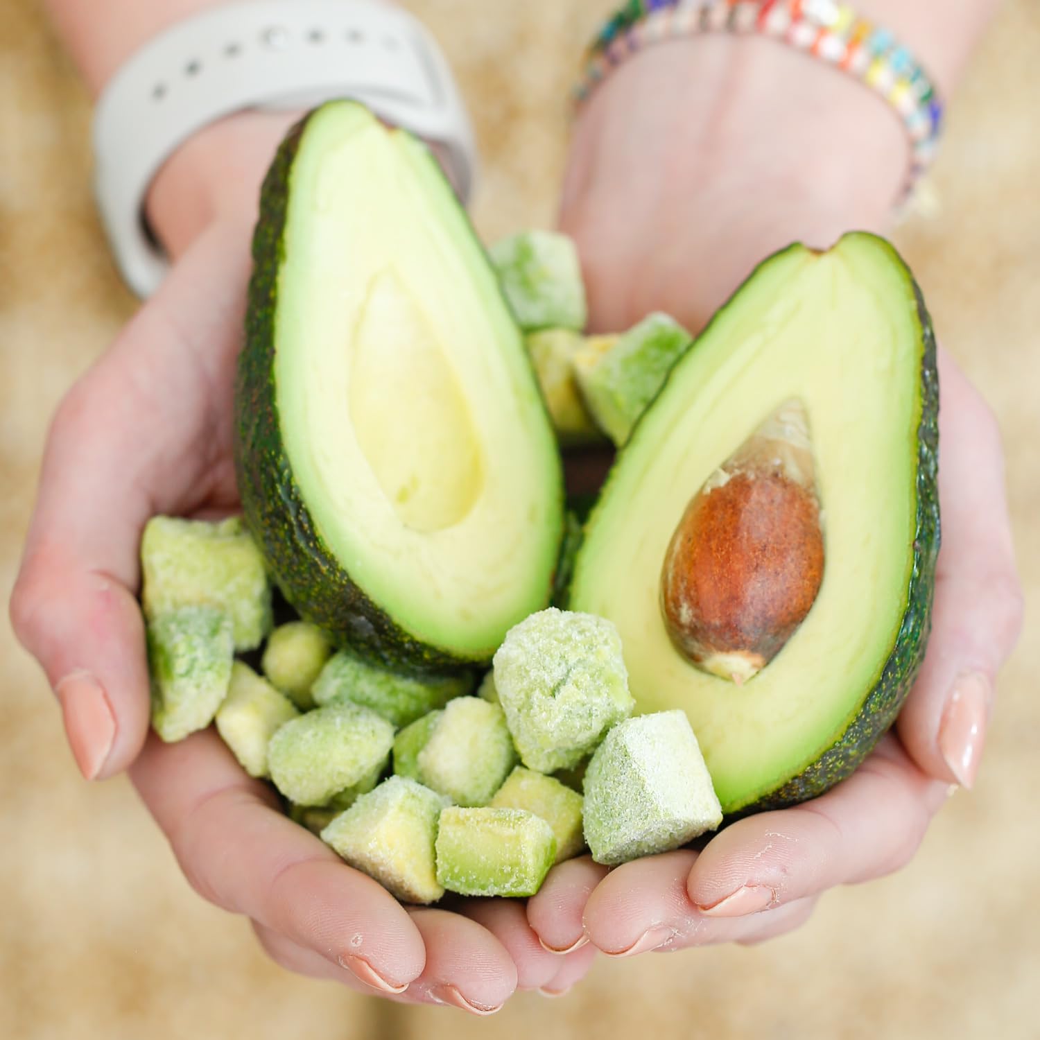 Pitaya Foods - Frozen Organic Avocado Bite-Sized Pieces, Pre-Packaged Frozen Fruit, No Added Sugar or Preservatives, Good Source of Vitamin B5 & B6