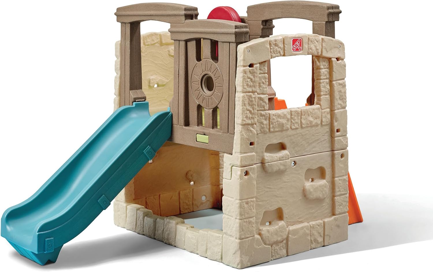 Step2 Woodland Climber II Kids Playset, Ages 2 –6 Years Old, Toddler Slide and Climbing Wall, Outdoor Playground for Backyard, Sturdy Plastic Frame