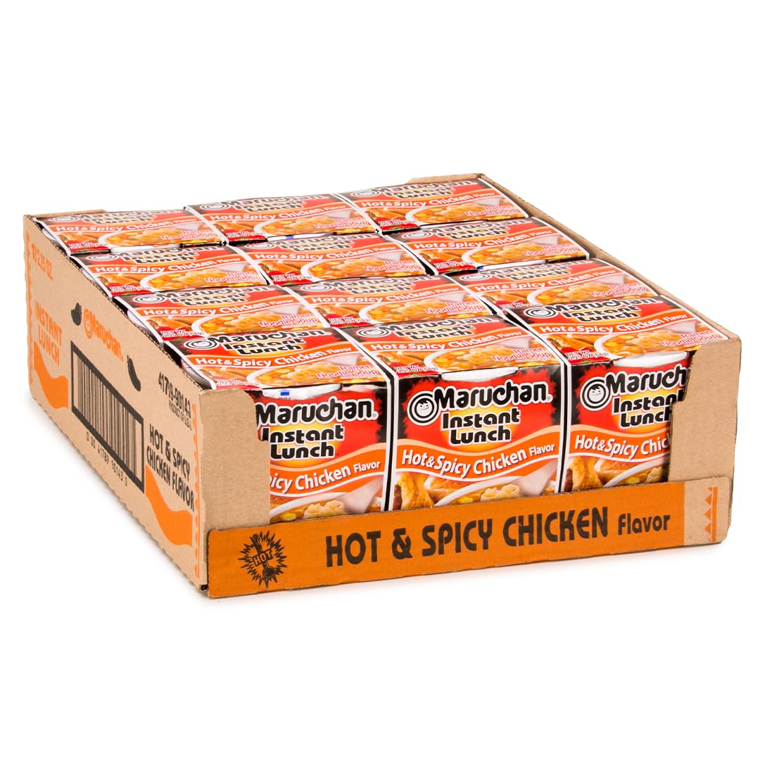Maruchan Instant Lunch Ramen Noodles, Cheddar Cheese Flavor – Japanese-Style Instant Noodle Soup, Easy Meal Ready in 3 Minutes – 2.25 Oz. (12 Pack)