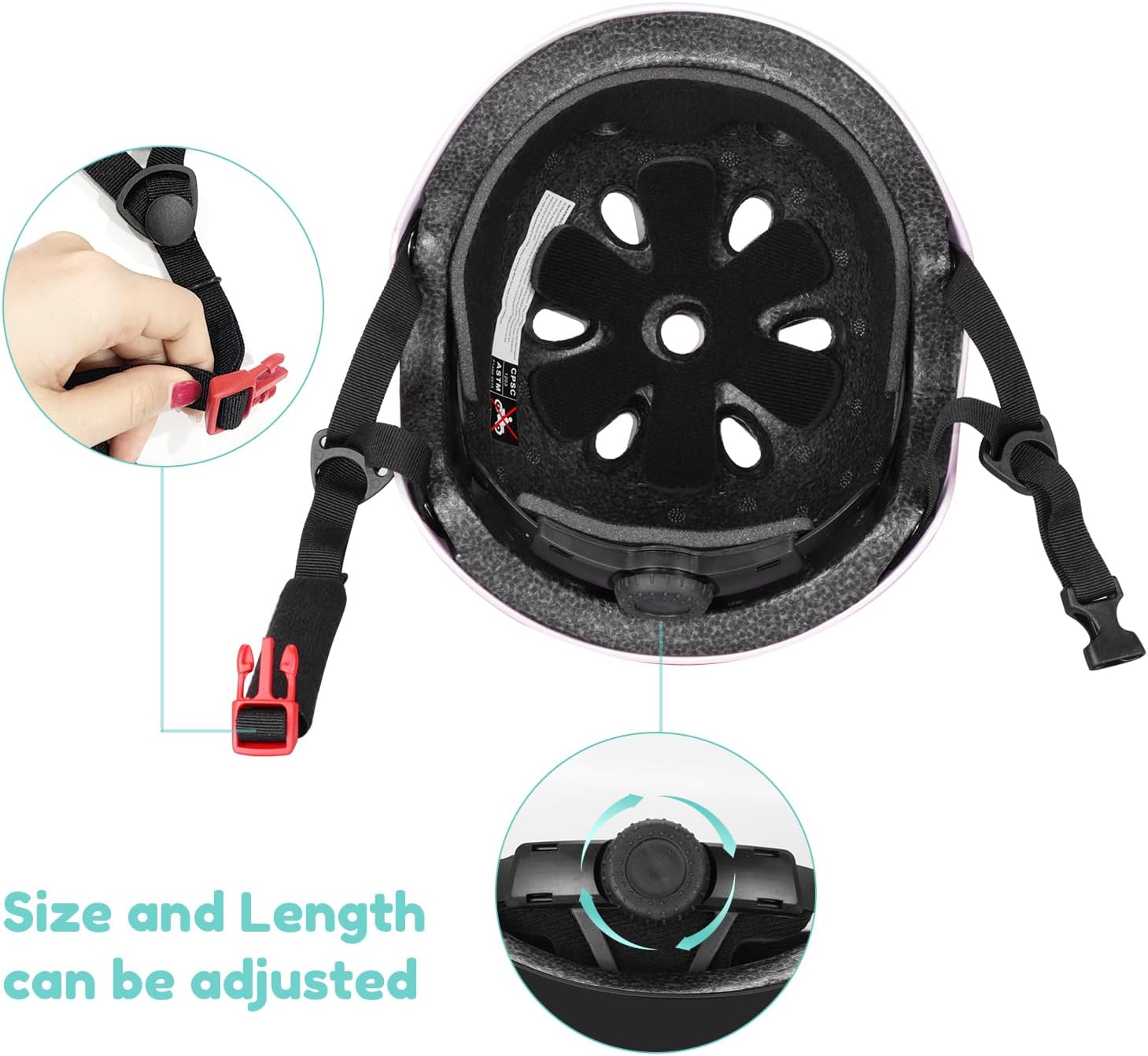 Besttravel Kids Helmet, Toddler Adjustable Kids Ages 3-8 Years Old Boys Girls Multi-Sports Safety
