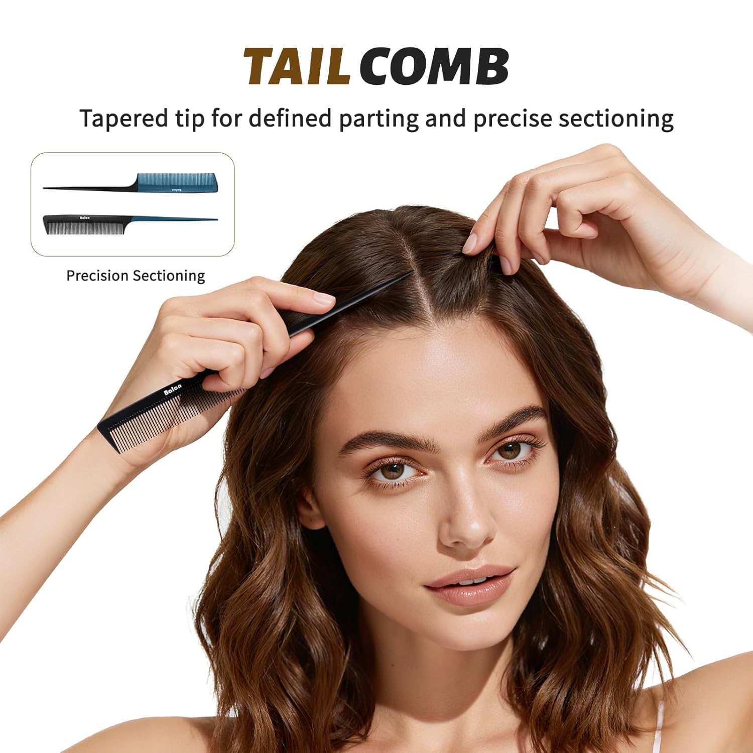 Hair Brush for Men and Women, 4Pcs Brush and Comb Set Detangling All Hair