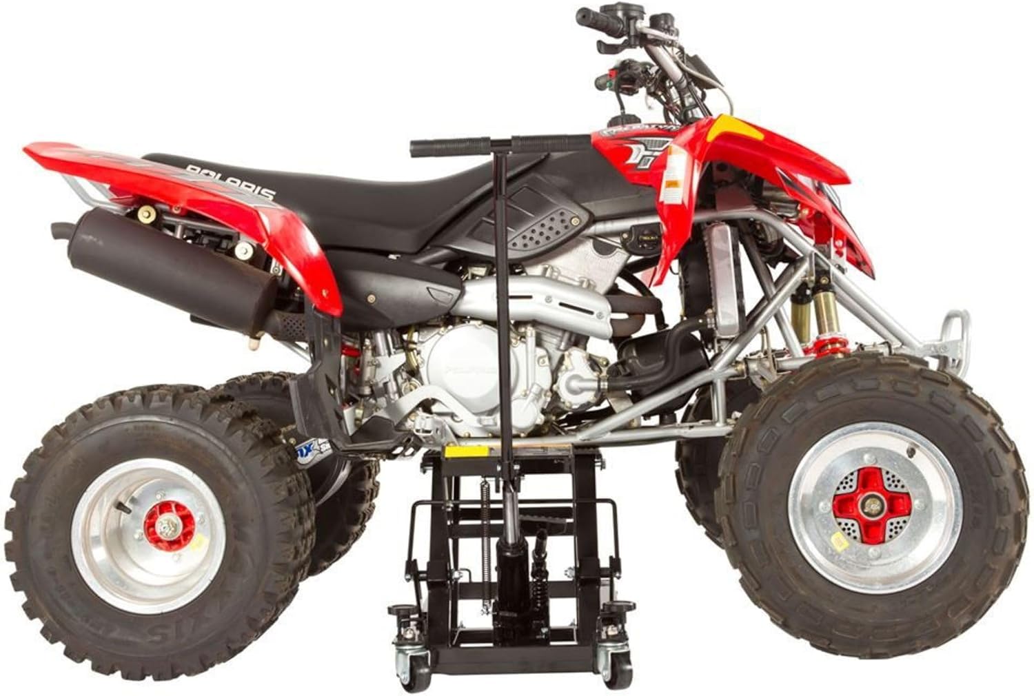 Black Widow Motorcycle or ATV Lift Jack Stand Hydraulic, Steel, 1,500 lb