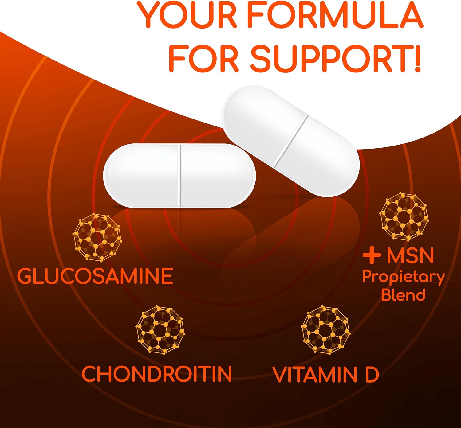 X Ray Dol Triple Action Joint Support Supplement, 60 Count, 1 Pack | Glucosamine 1500mg, Chondroitin 800mg, MSM 750mg, 5X Vitamin D, Supports Healthy Joints, Bones & Cartilage