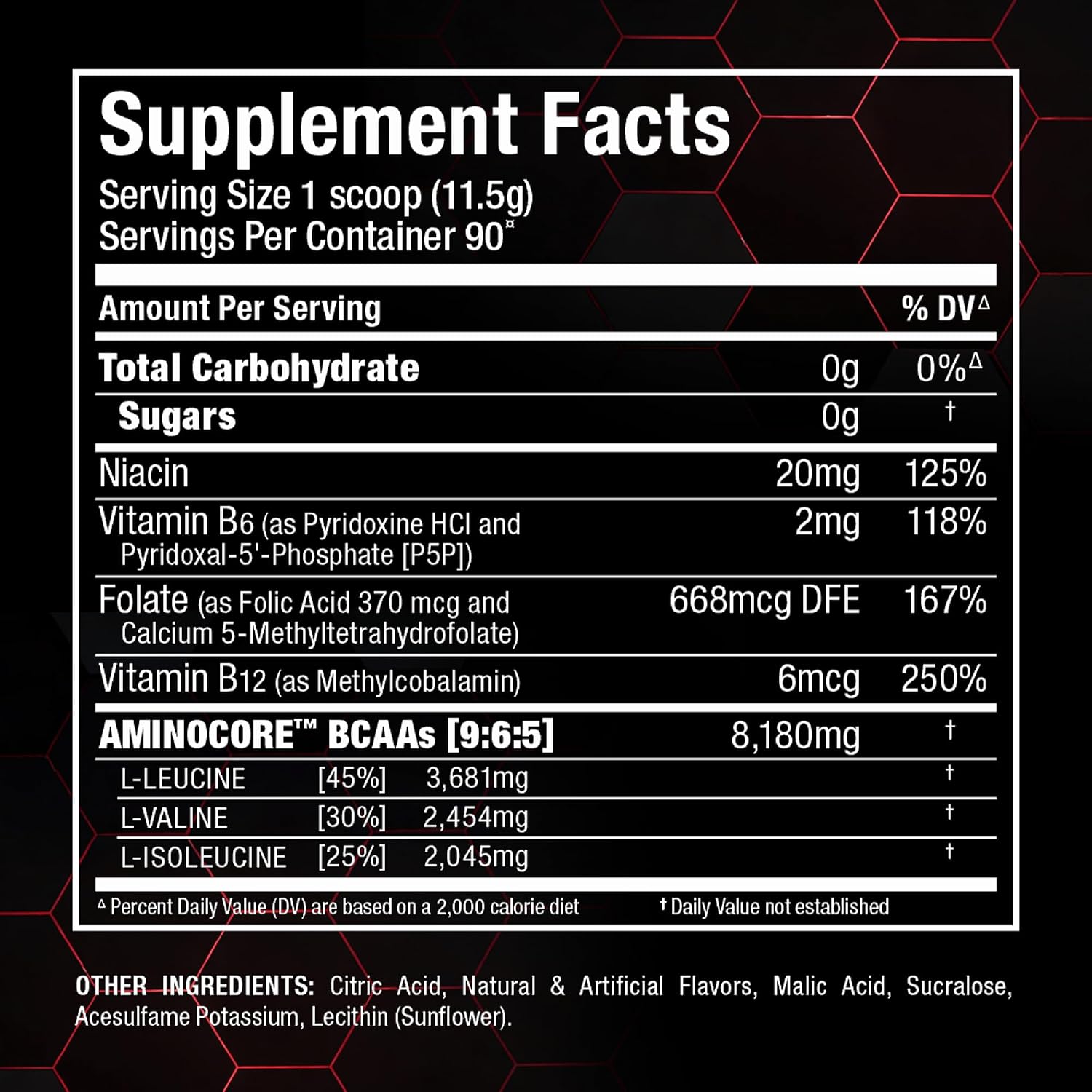 ALLMAX AMINOCORE BCAA Powder, Watermelon, 90 Servings, 1035 g