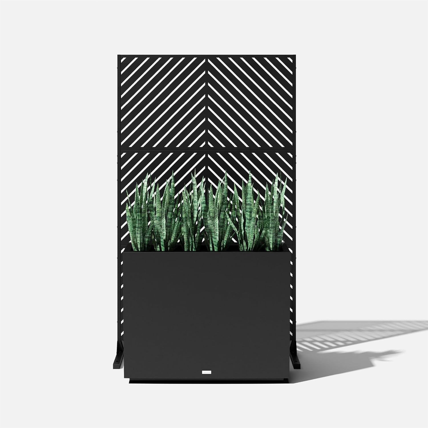 Veradek Span Plastic Box Series Planter - Tall Rectangular, White, All-Weather Resistant, Removable Insert Bucket, Modern Design, Indoor/Outdoor Use | Made From Durable Plastic Featuring a Removable Insert Bucket. Modern Porch/Patio Décor for Plants and…