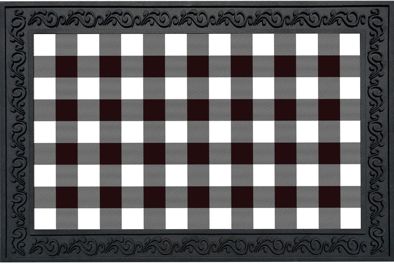 Briarwood Lane Doormat 30x18 Indoor Outdoor Farmhouse Wreath Spring for Spring Doormat