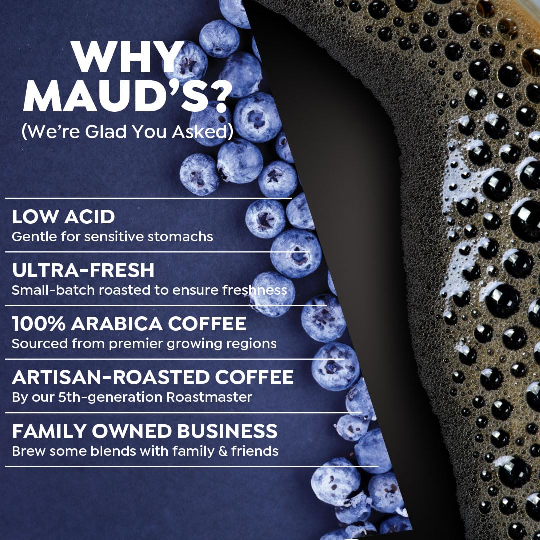 Maud’s Decaf Dark Roast Coffee Pods, 100ct | Decaffeinated Coffee in Single Serve Pods – Compatible with Keurig Coffee Makers