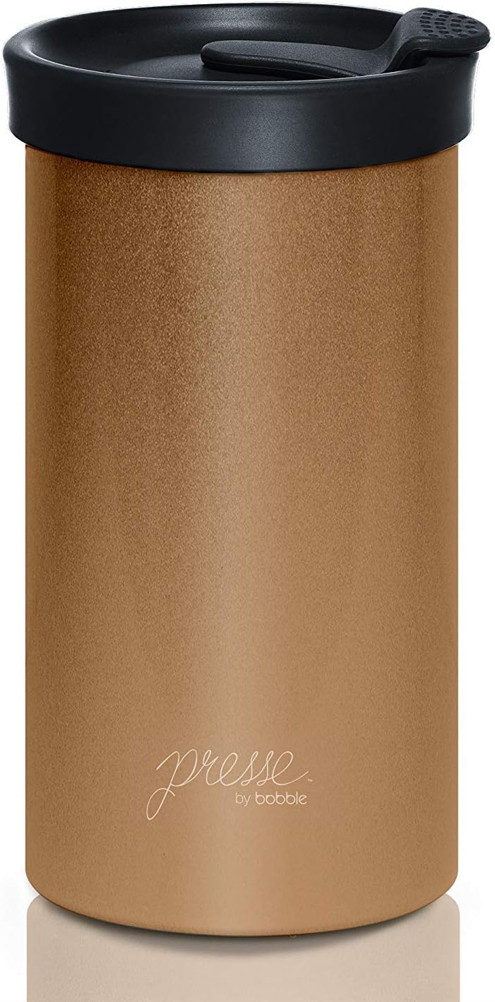 PRESSE by Bobble French Coffee Press Insulated Travel Tumbler 13 oz Black | Yes