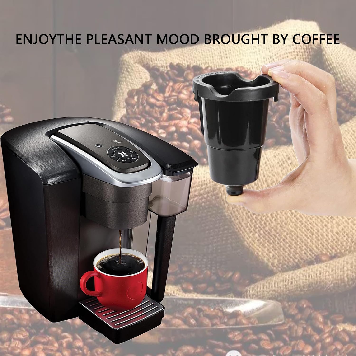 Replacement Parts for K-Cup Coffee Capsule Racks of Keurig Models K10, K15, K40, K45, K50, K60, K65, K70, K75, K77, K79, and K35 Black 1 Pcs
