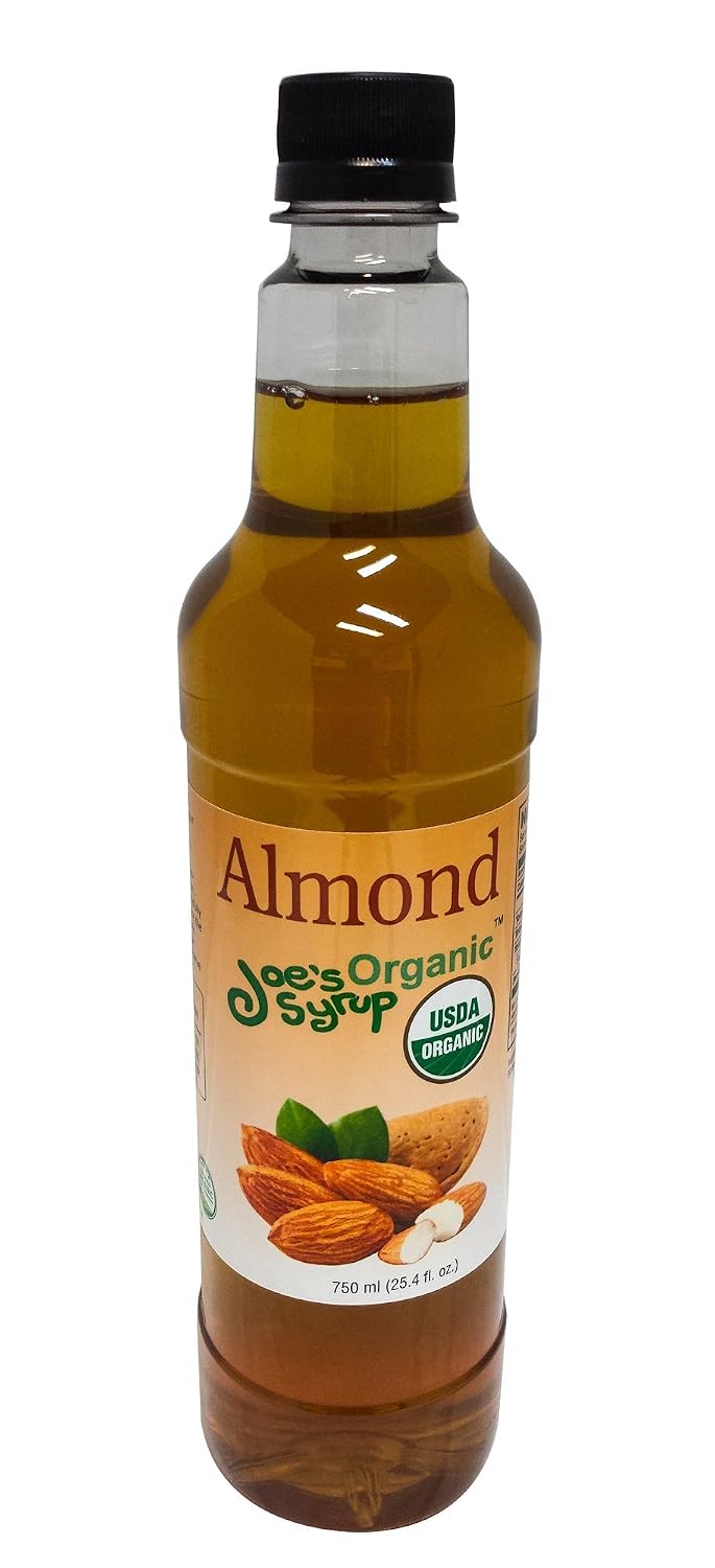 Joe’s Syrup Organic Flavored Syrup, Organic Strawberry, 750 ml | Vegan, gluten-free, Non-GMO, no HFCS; for cocktails & desserts