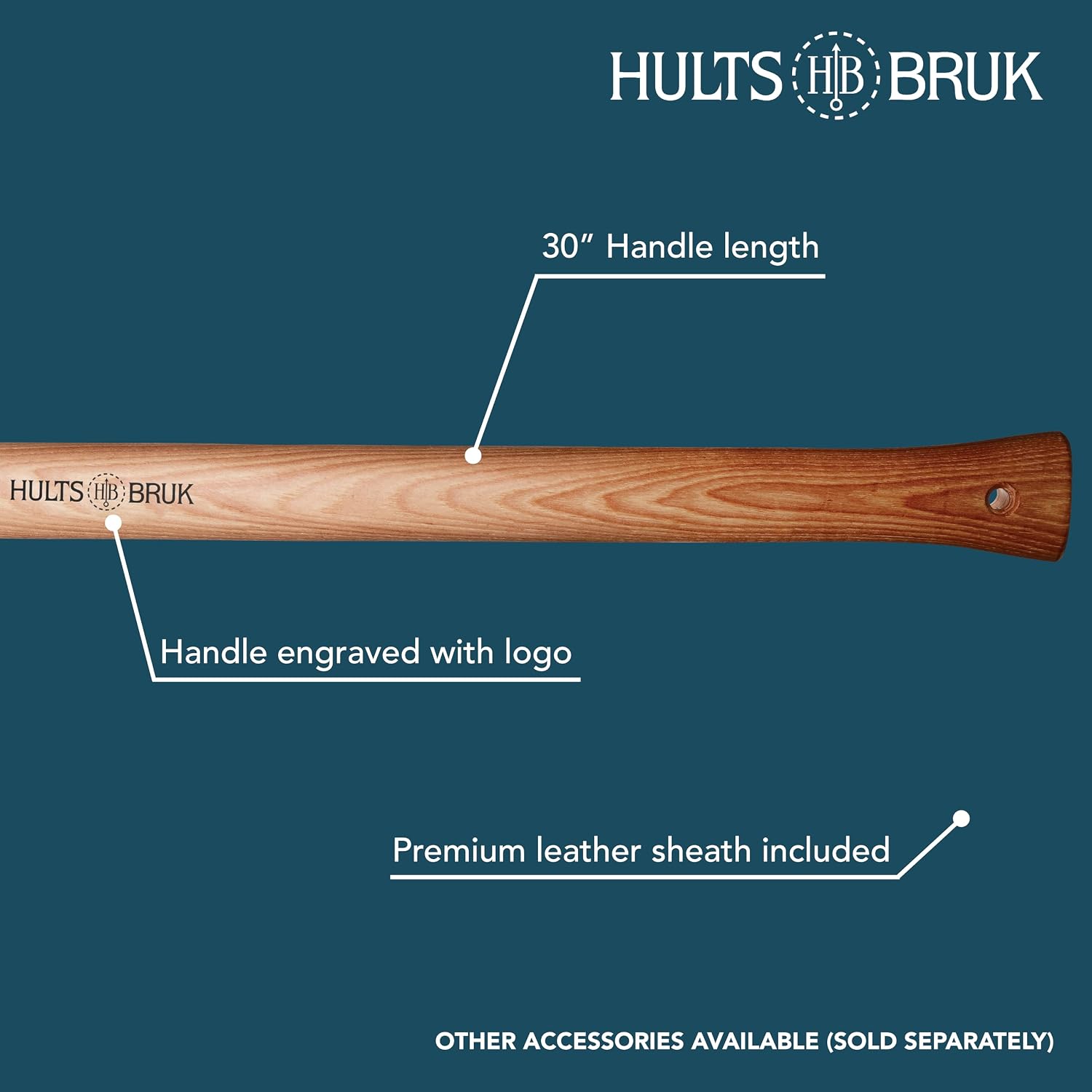 840740 Sarek Splitting Axe - 3.5 lb Head, 30" Handle