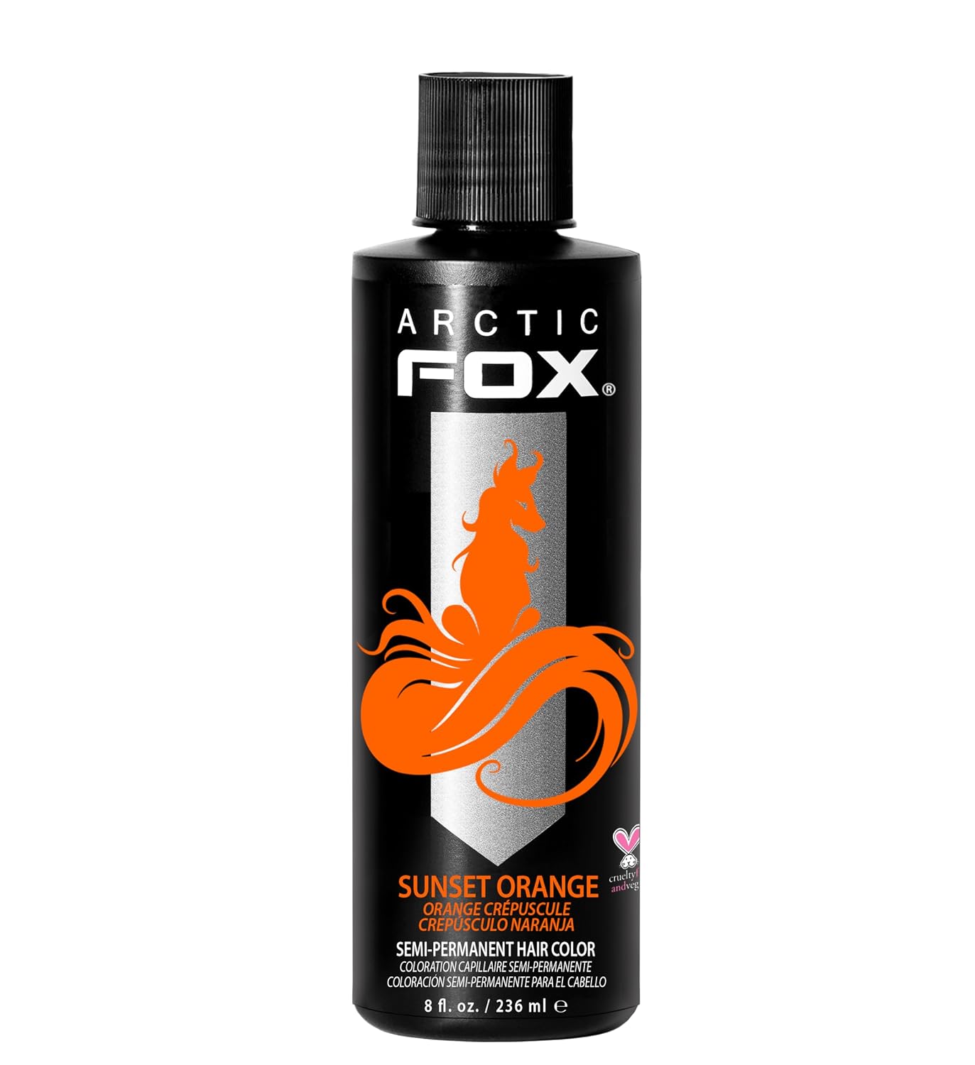 ARCTIC FOX Virgin Pink Semi-Permanent Hair Color - Vegan - 4 fl oz | Vivid and Vibrant, Cruelty Free, Ammonia Free, Peroxide Free, , Cream Formula