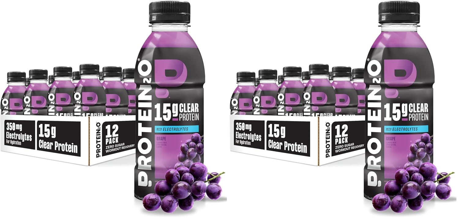Protein2o 15g Whey Protein Infused Water, Peach Mango, 16.9 Oz Bottle (Pack of 12)