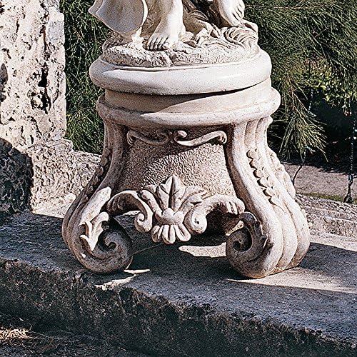 Design Toscano KY992 Chatsworth Manor Neoclassical Pedestal Column Plant Stand, Antique Stone