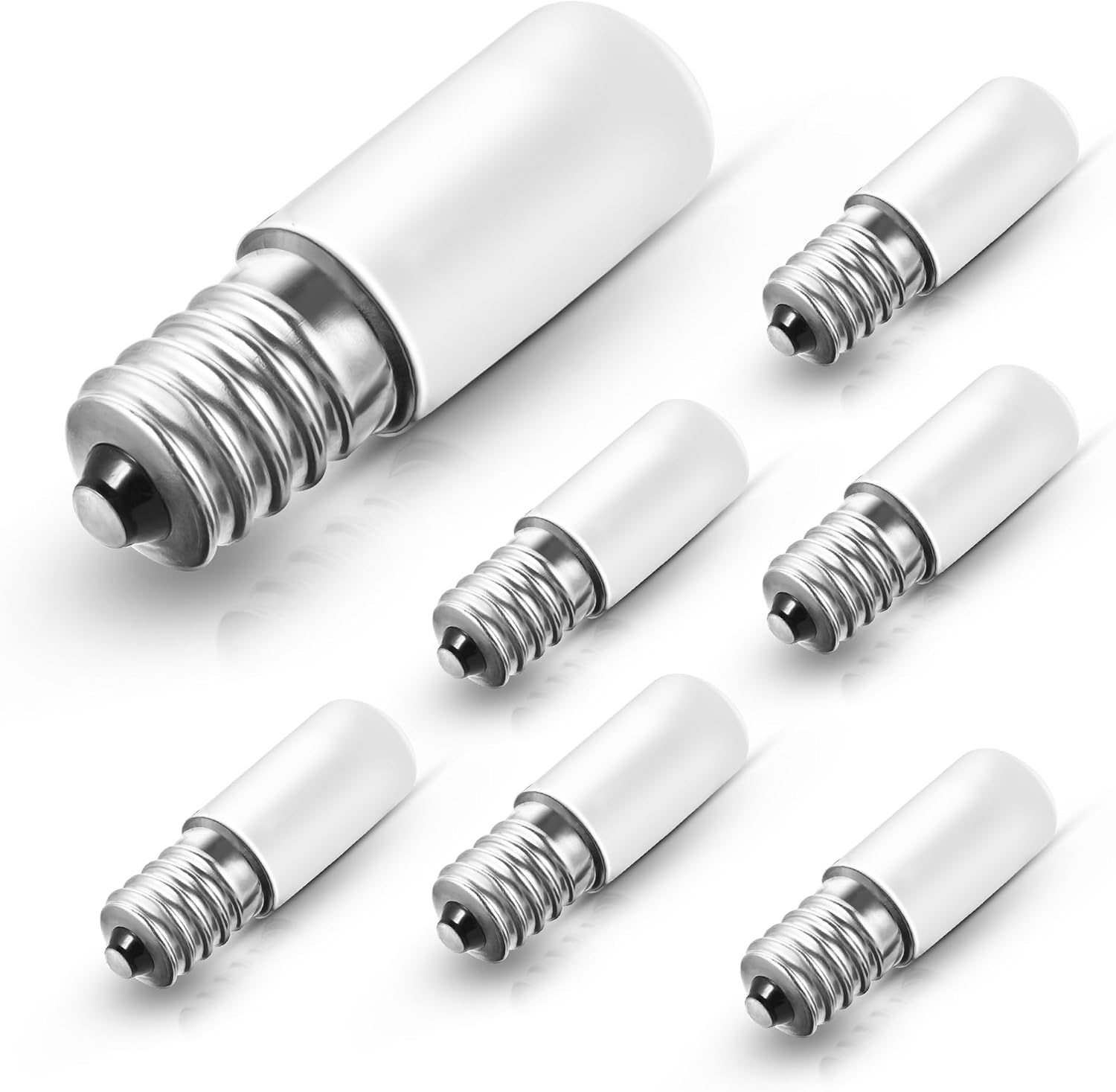 L LOHAS LED C7 S6 Night Light Bulb, Mini LED Bulb Candelabra E12 Base | 15 Watt Light Bulbs Equivalent(1.5W), Soft/Warm White 3000K LED, Small Light for Bedroom Salt Lamp(6 Pack)
