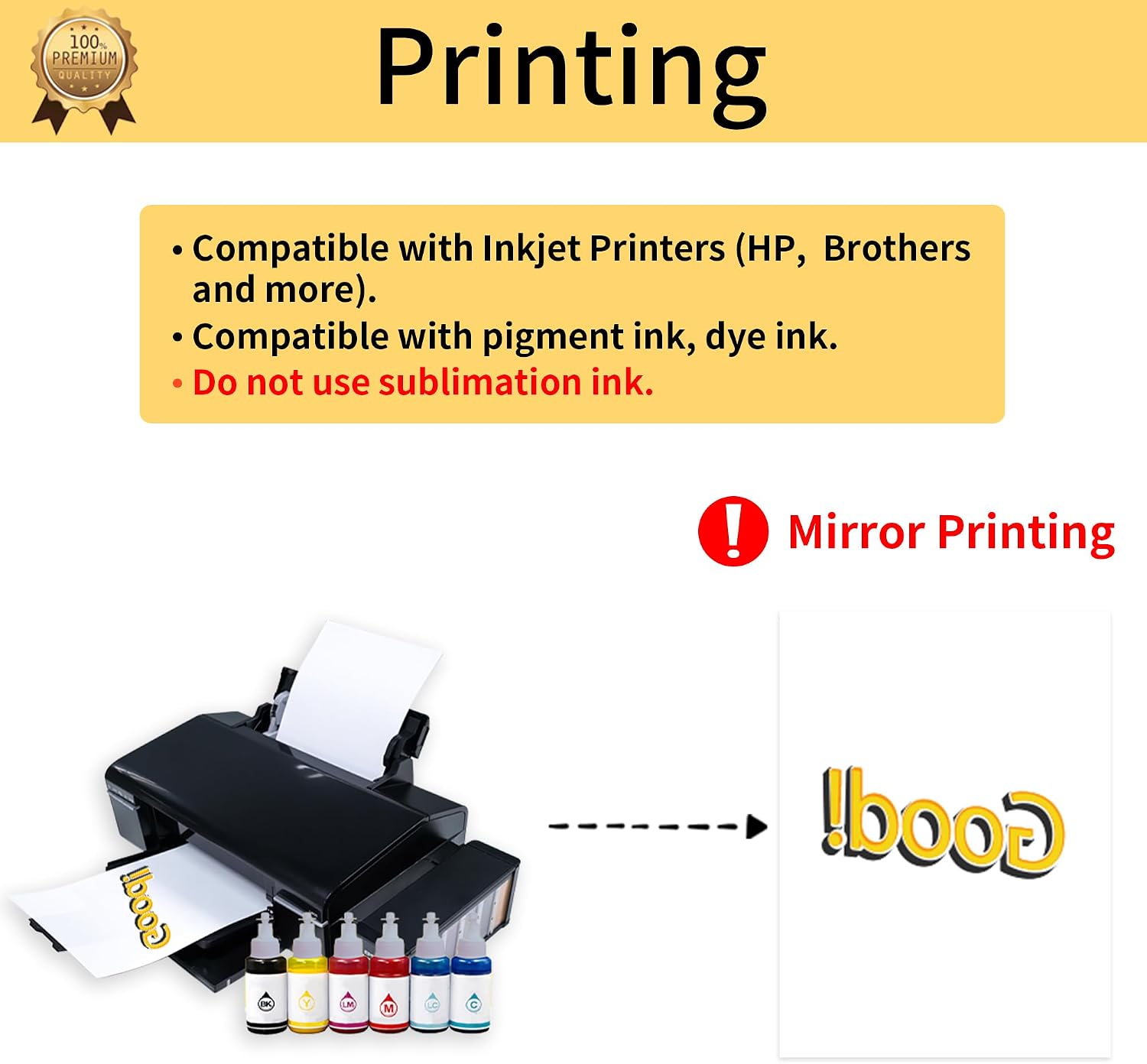 TransOurDream Heat Transfer Paper for T Shirts (20 Sheets