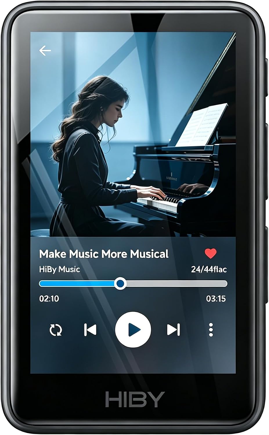 HiBy Music R1 Bluetooth MP3 Player with Touchscreen, Hi-Res Audio & Wireless Dual Certified, Supports Tidal & Qobuz Streaming, LDAC, Expandable Storage up to 2TB, 15-Hour Playtime