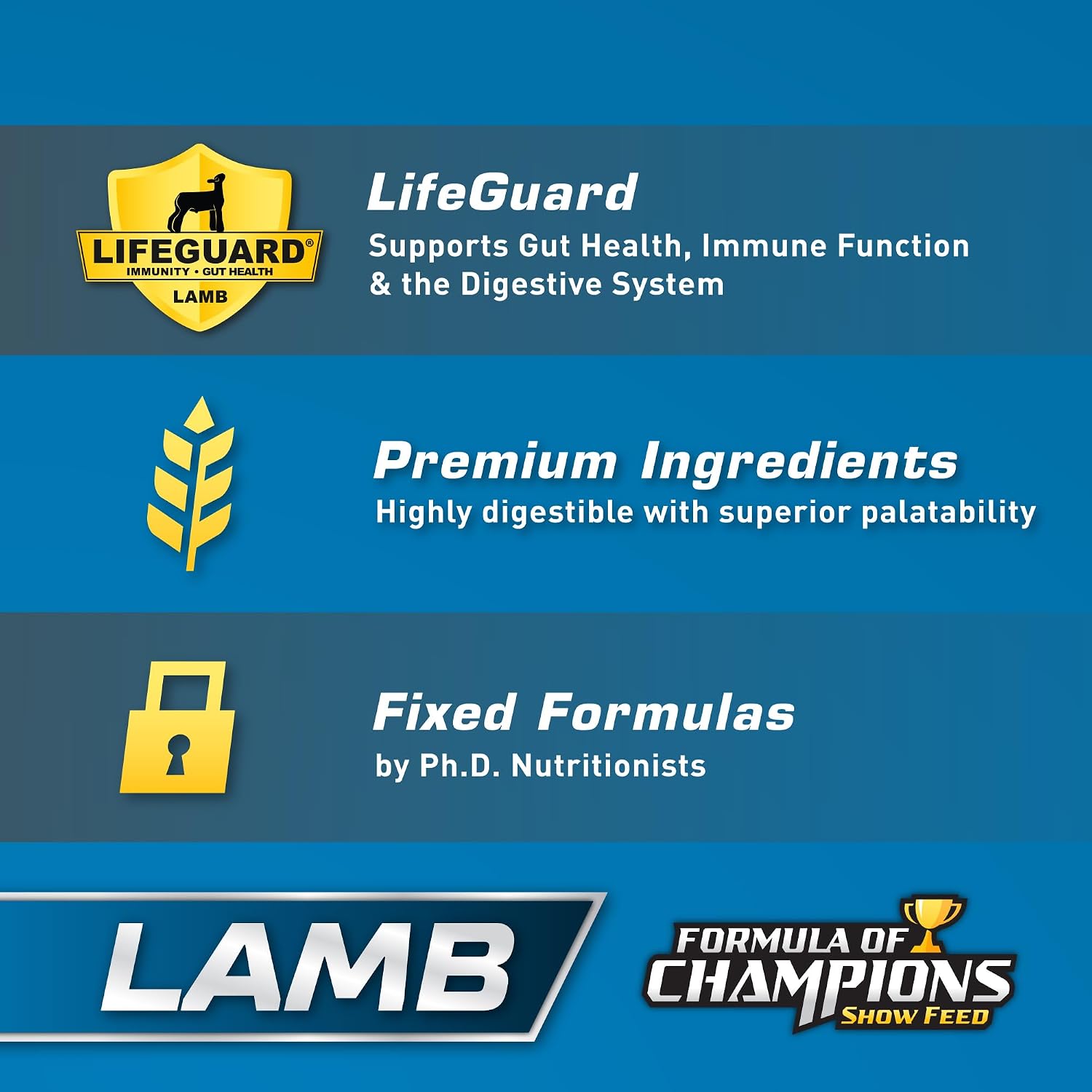 Show Star Textured Feed for Young Growing Lambs, 50 lb Bag