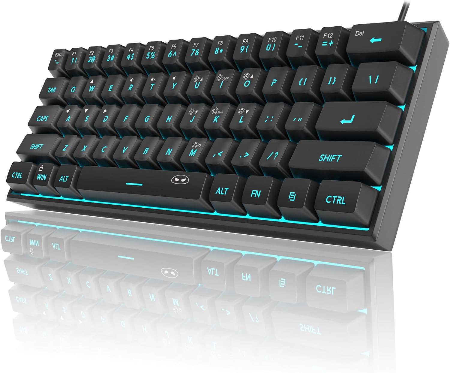 MageGee Mini 60% Gaming Keyboard, RGB Backlit 61 Key Ultra-Compact Keyboard