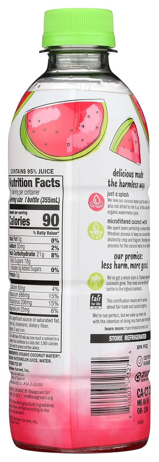 Harmless Harvest Organic Coconut Water, 32 Oz Bottle
