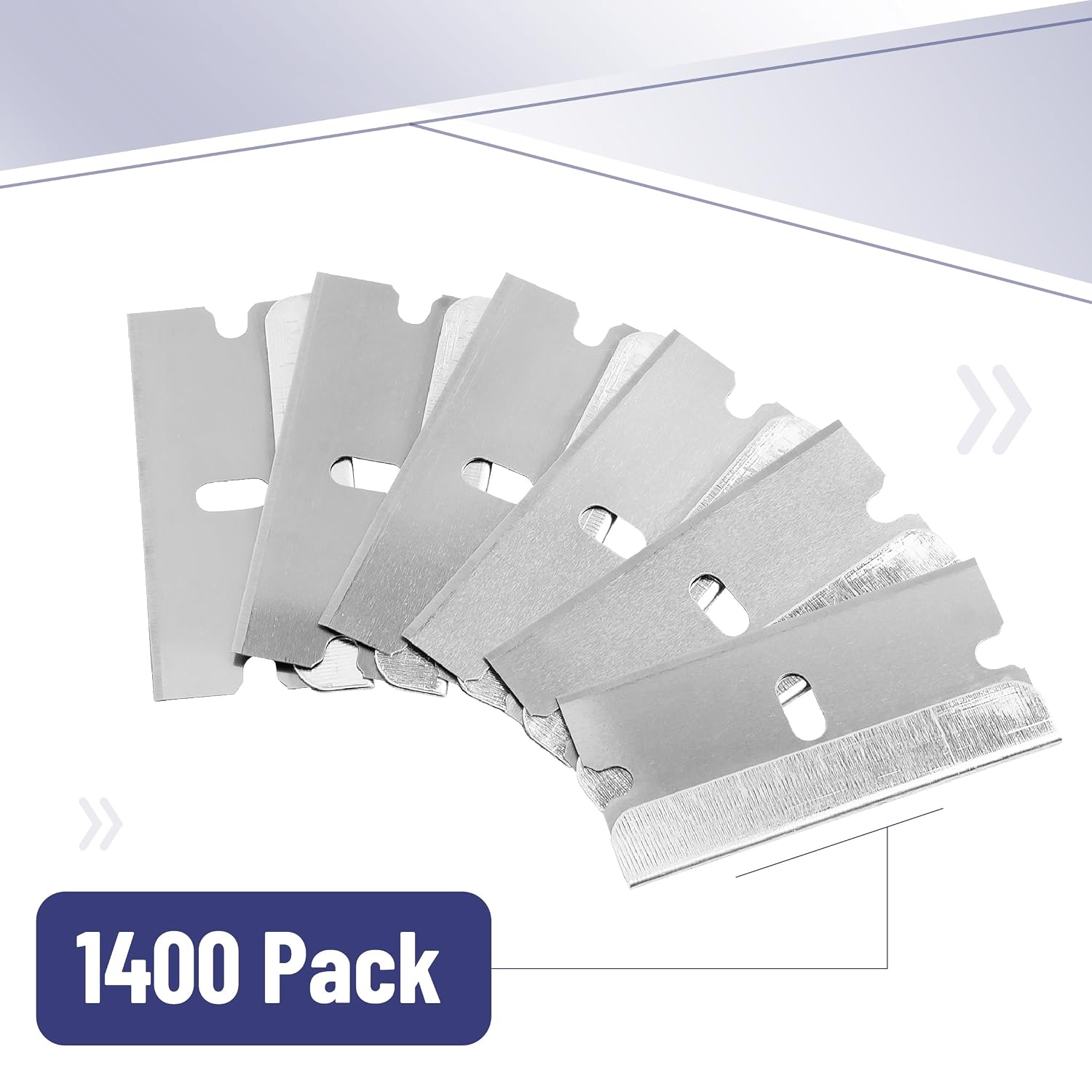 Bates- Razor Blades, 50 pcs, Carbon Steel Flat Scraper Blades