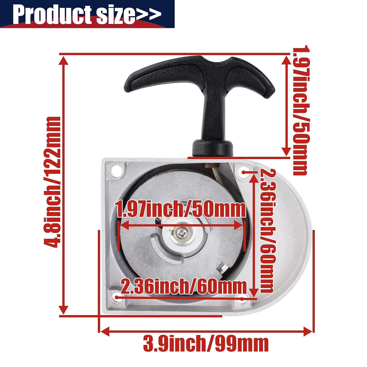 Alloy Pull Start Starter Starters 49cc 50cc 60cc 66cc 70cc 80cc 2-stroke Engine Motorized Bicycle Bike