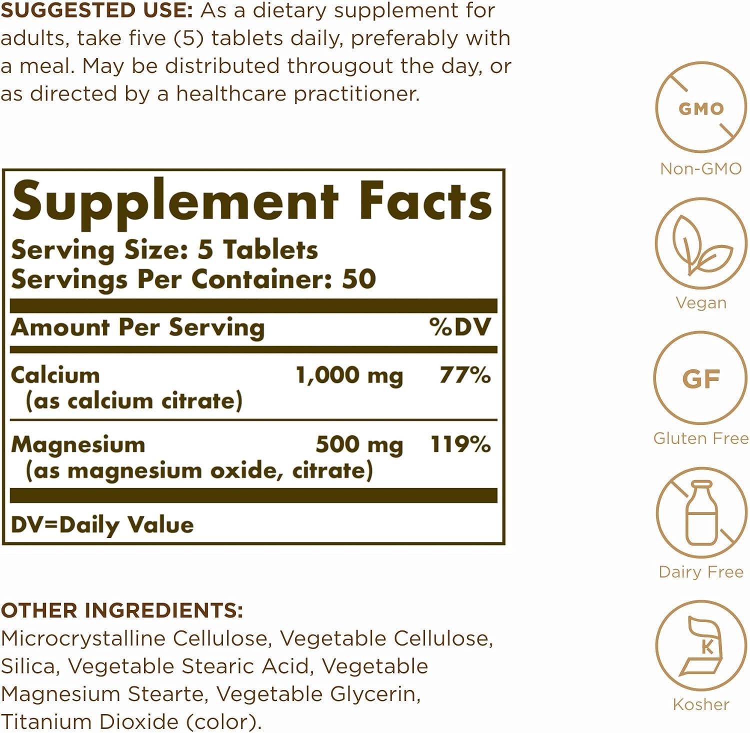 Solgar Calcium Magnesium Citrate