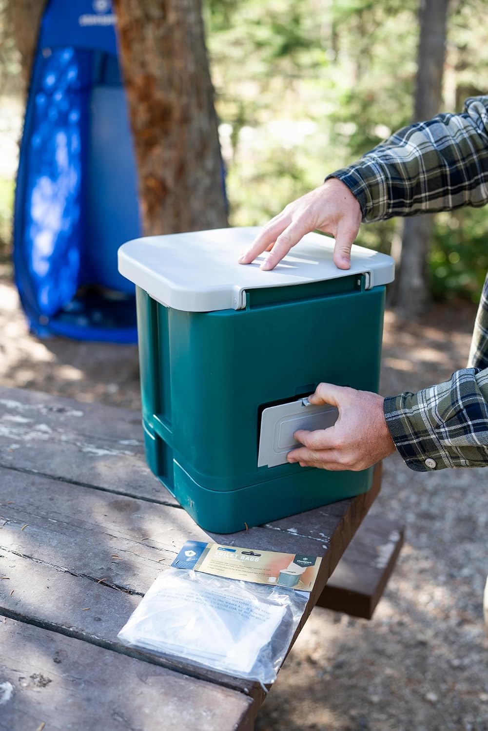 Stansport Easy-Go Portable Camp Toilet (273-100) 14" L x 14" W x 14" H