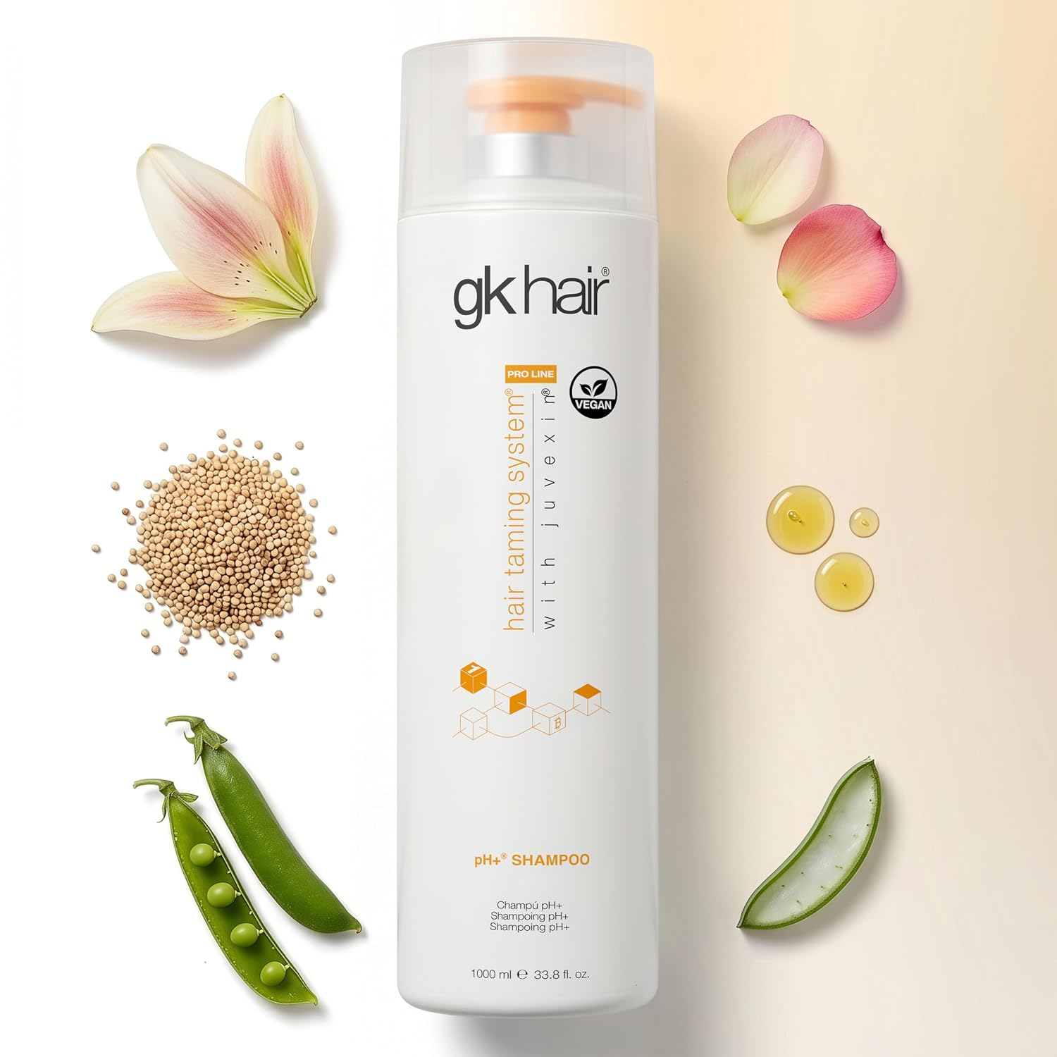 GK HAIR Anti-Dandruff Shampoo Leaving Your Scalp Refreshed and Hair Soft, Smooth – Sulfate-Free Shampoo for Dry Damaged Hair for Men and Women 8.5 Fl Oz