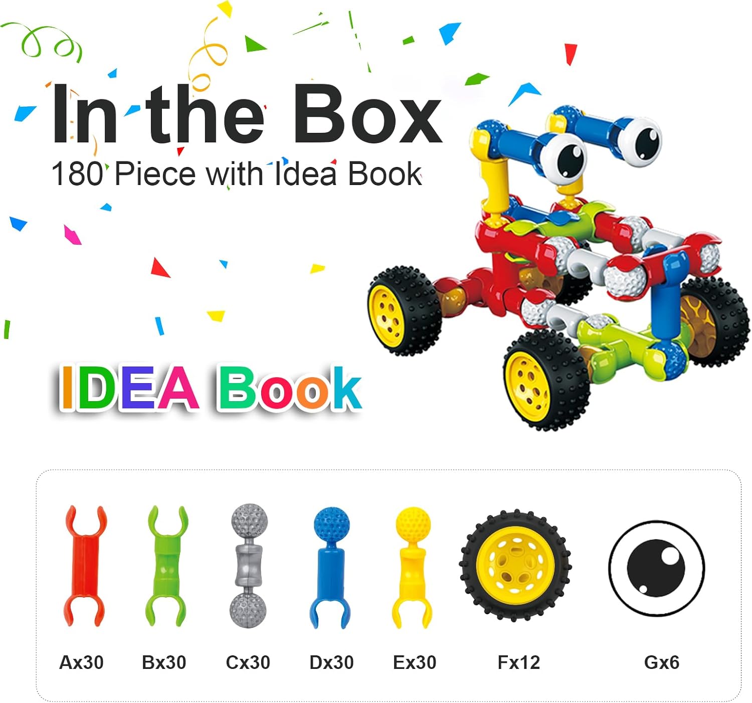 Huaker STEM Building Toys for 3 4 5 6 7 8 Year Old Boys Girls Birthday Gift