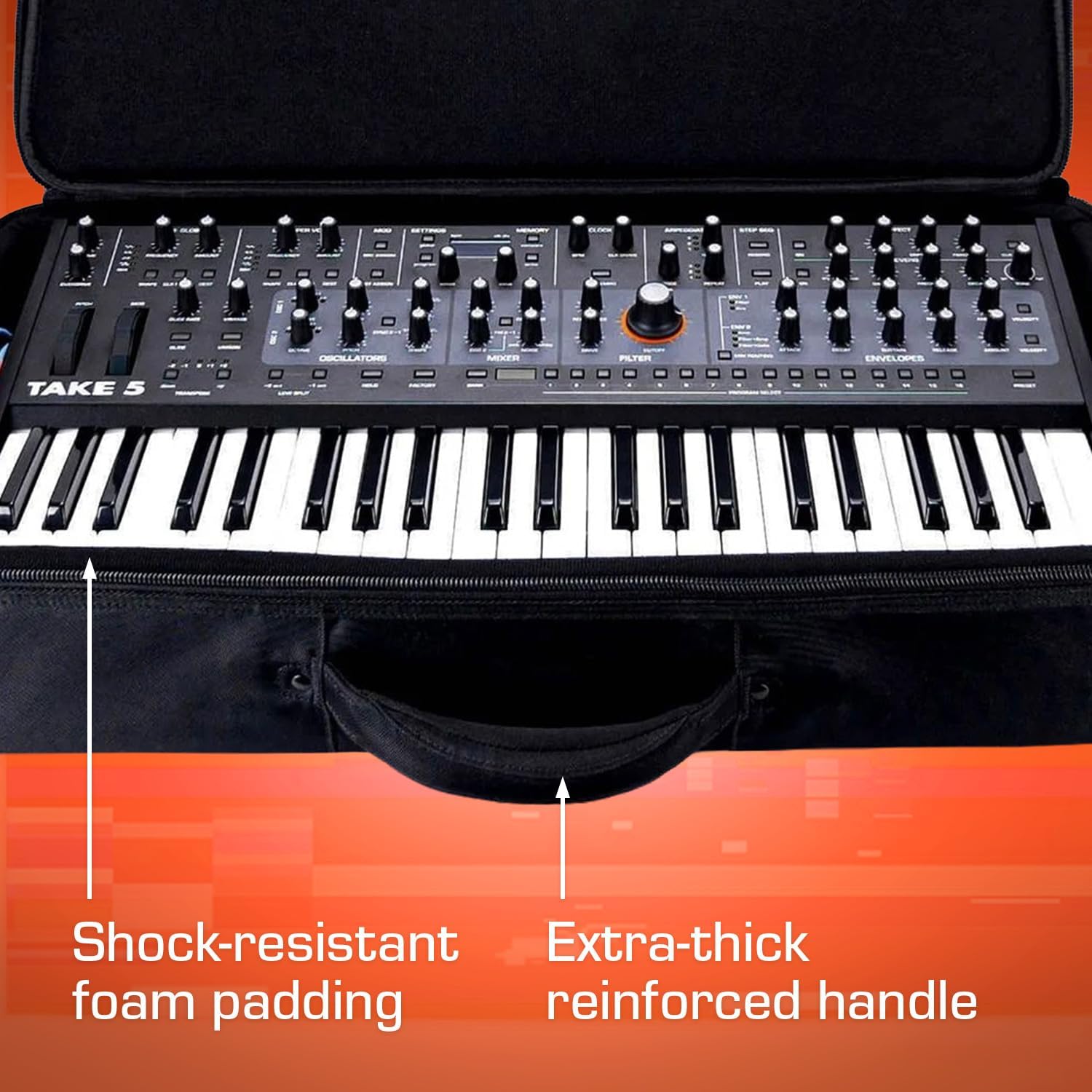 Analog Cases Take 5 / TEO-5 Case - Padded Sustain Case with Backpack Straps
