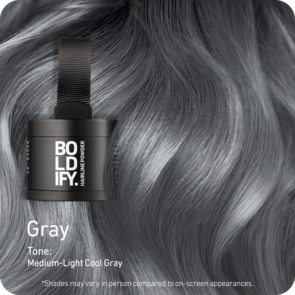 Boldify Hairline Powder, Root Touch Up Hair Color Dark Brown 4g