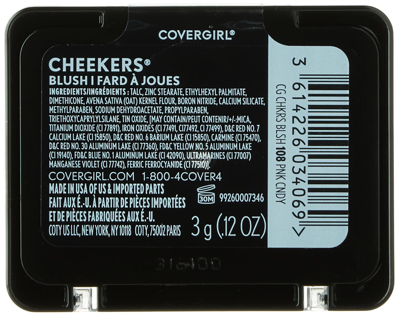 COVERGIRL - Cheekers Blush, Soft, blendable, lightweight formula, easy & natural look, 100% Cruelty-Free