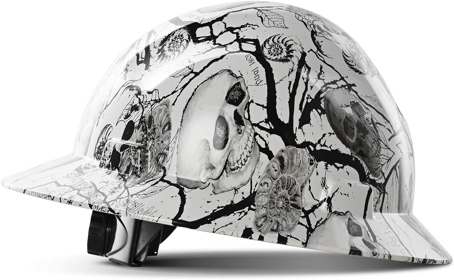 LANON Full Brim FRP Hard Hat, Class C, Premium Charcoal Gray Design
