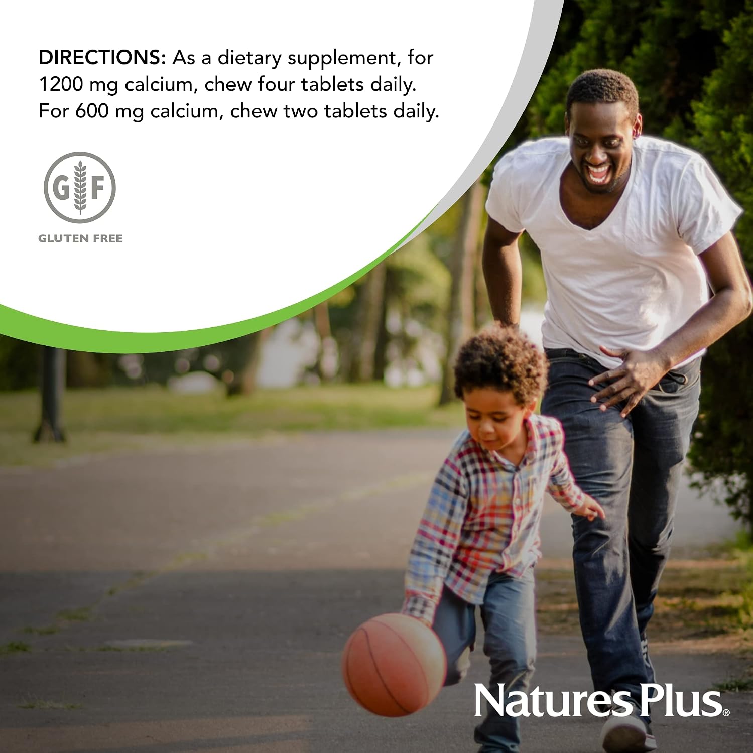 NaturesPlus Calcium/Magnesium/Vitamin D3 with Vitamin K2 - 60 Chewable Tablets - Supports Bone & Immune Health - Vanilla Flavor - Gluten Free - Up to 30 Servings