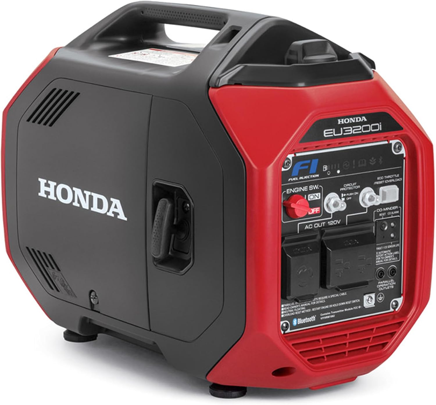 Honda EU3200i 3200 Watt Inverter Generator, Super Quiet 120V Gas Powered Portable Generator for Camping, RV or Home Backup Power Supply