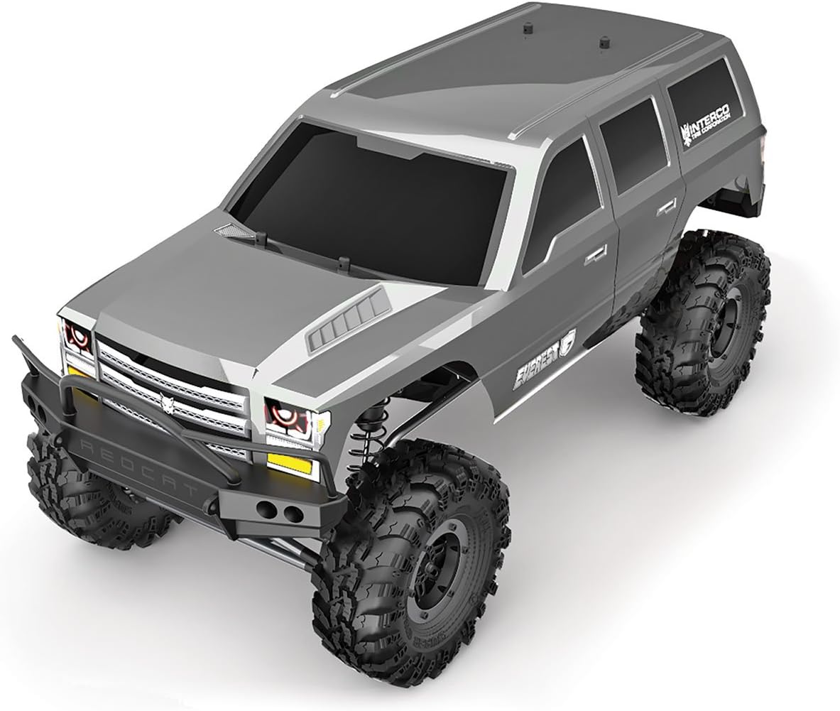 Redcat Racing Everest GEN7 Sport 1/10 Scale RC Rock Crawler 4x4 – 4WD RTR RC Truck with Steel Frame, Oil Shocks, Beadlock Wheels, Interco Tires