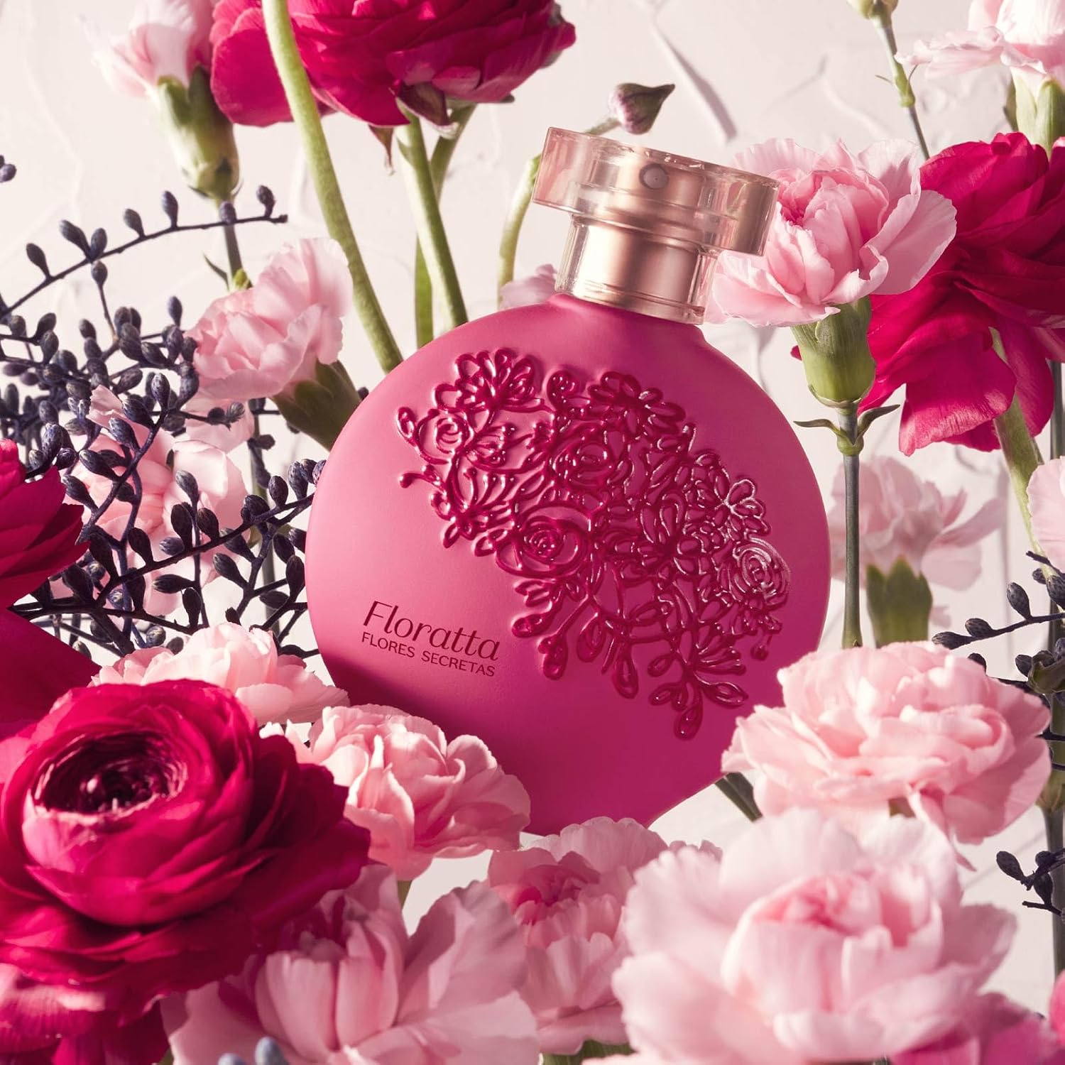 O Boticário Floratta Rose Eau de Toilette - Classic Floral Fragrance for Women - Fresh Gardenia & Romantic Rose - Long Lasting Everyday Womens Perfume - Cruelty-Free & Vegan - 2.5 oz (75 ml) | Classic fresh gardenia and romantic rose scent profile. Light…