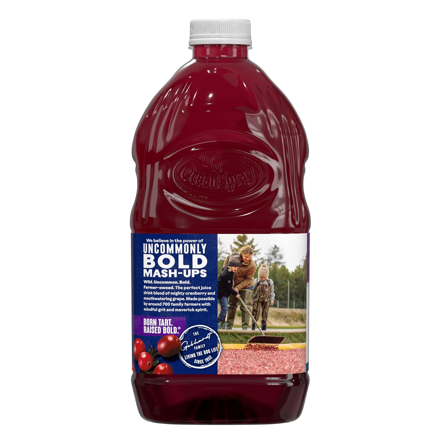 Ocean Spray® Cran-Apple™ Juice Drink, 64 Ounce Bottle, 8 Count | Ocean Spray® Cran-Apple™ Juice Drink, Made with Real Fruit Juice, 64 Fluid Ounce Bottle