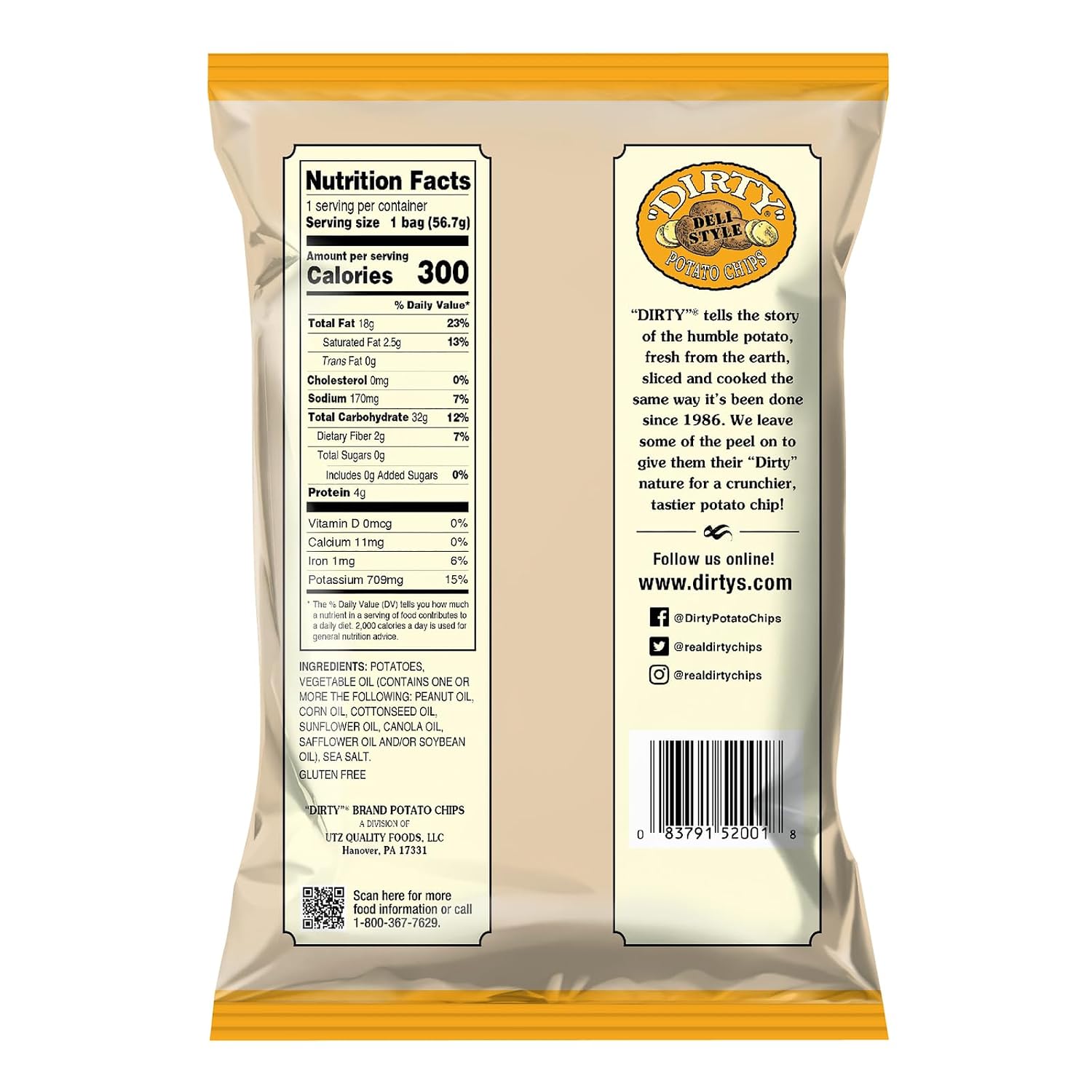 Dirty Chips Jalapeno Heat, 2-Ounce (Pack of 25)
