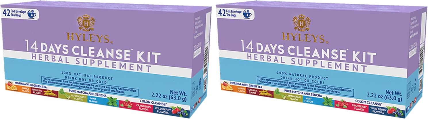 Hyleys 14 Day Weight Loss Tea, Garcinia & Matcha Green Tea, 42 Tea Bags