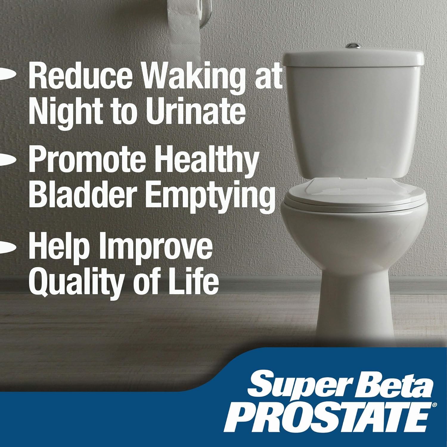SUPER BETA PROSTATE - Prostate Health Supplements for Men, 60ct (Pack of 2) | Reduce Bathroom Trips, Promote Sleep, Better Bladder Emptying & Healthy Prostate