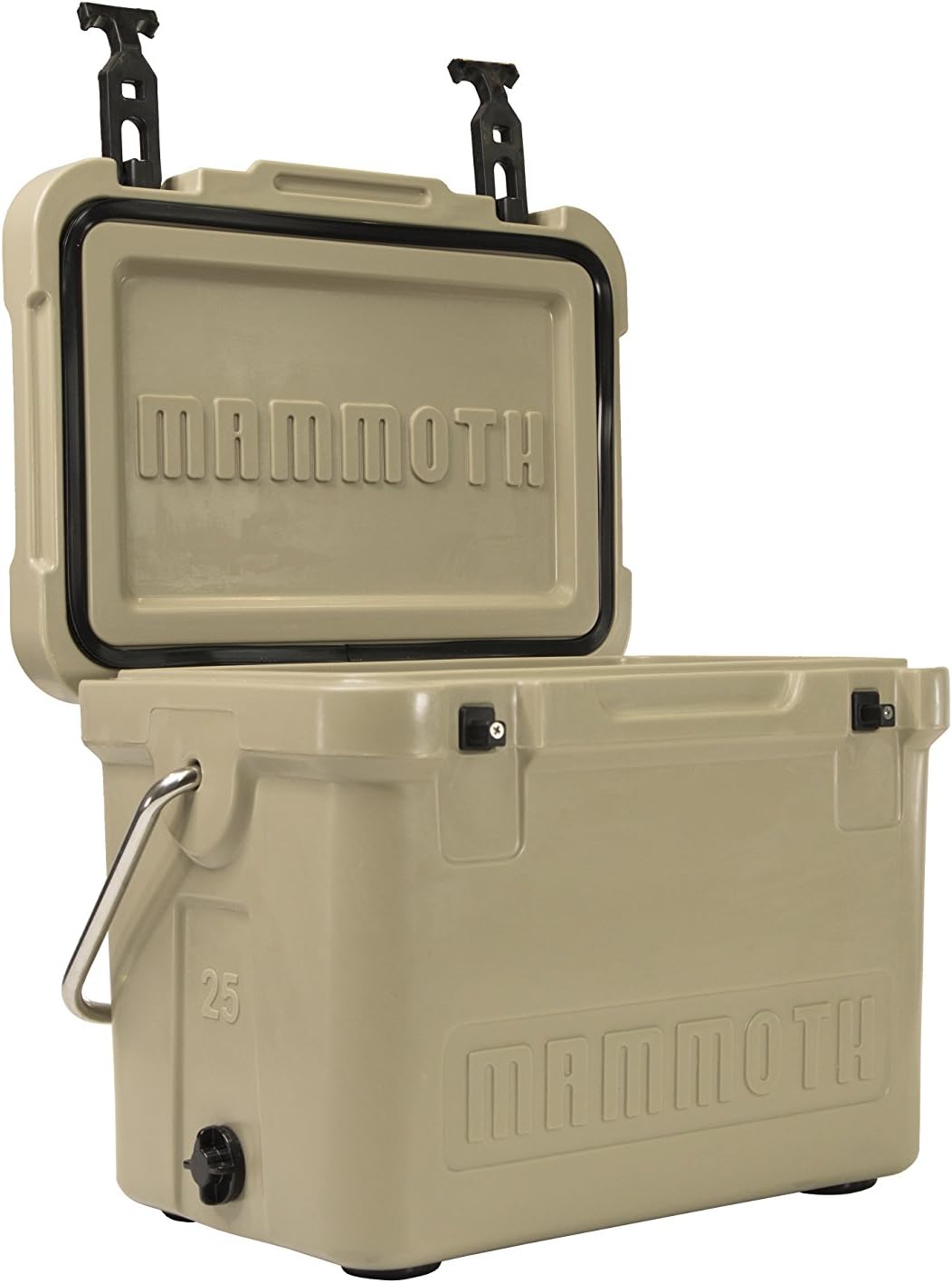Mammoth Coolers Cruiser Series, Insulated Hard Ice Chest with Durable Double-Walled Rotomolded Construction, Great for On-The-Go Recreational Activities (Cruiser 20, Tan)